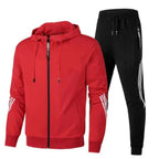 Men's Hooded Zip Up Tracksuit Set