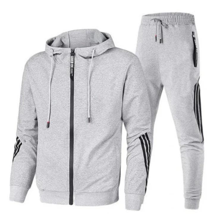 Men's Hooded Zip Up Tracksuit Set