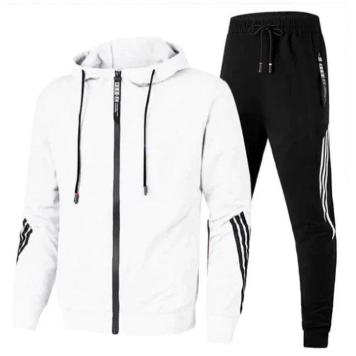 Men's Hooded Zip Up Tracksuit Set
