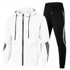Men's Hooded Zip Up Tracksuit Set