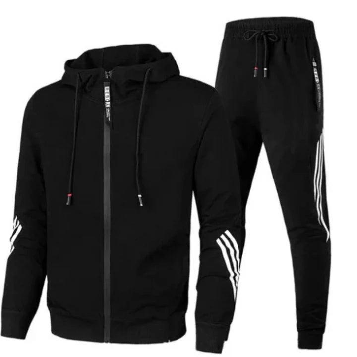 Men's Hooded Zip Up Tracksuit Set