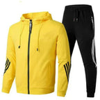 Men's Hooded Zip Up Tracksuit Set
