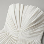 Women's Strapless Pleated Maxi Dress