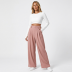 Women's High-Waisted Wide-Leg Pants