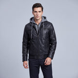 Men's Hooded Short Zip Jacket