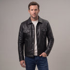 Men's Button-Front Trucker Jacket