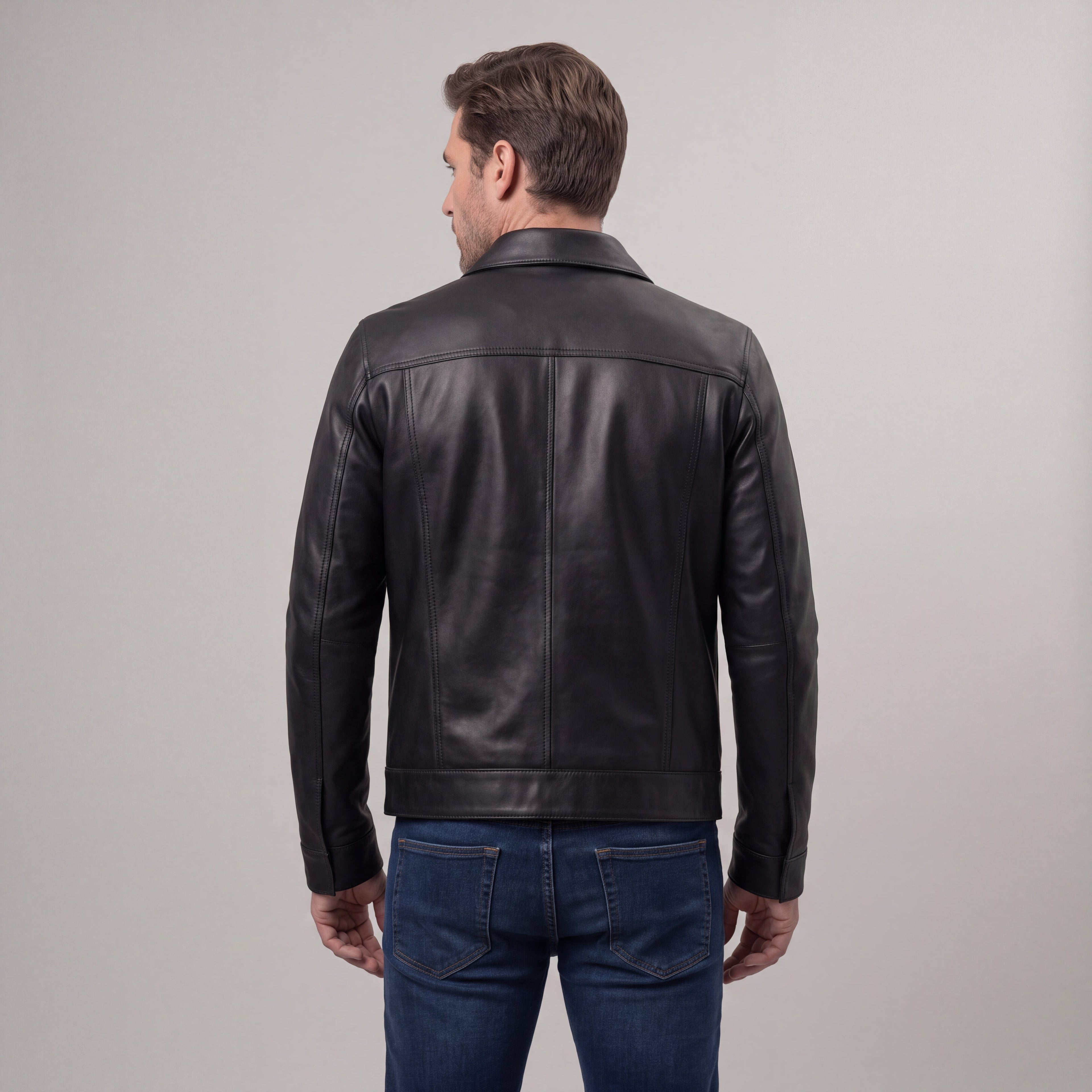 Men's Button-Front Trucker Jacket