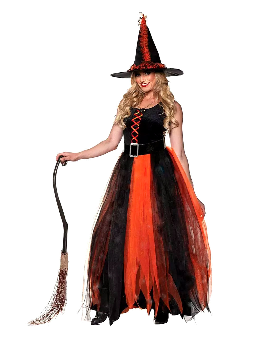 Women's Witch Costume With Layered Skirt