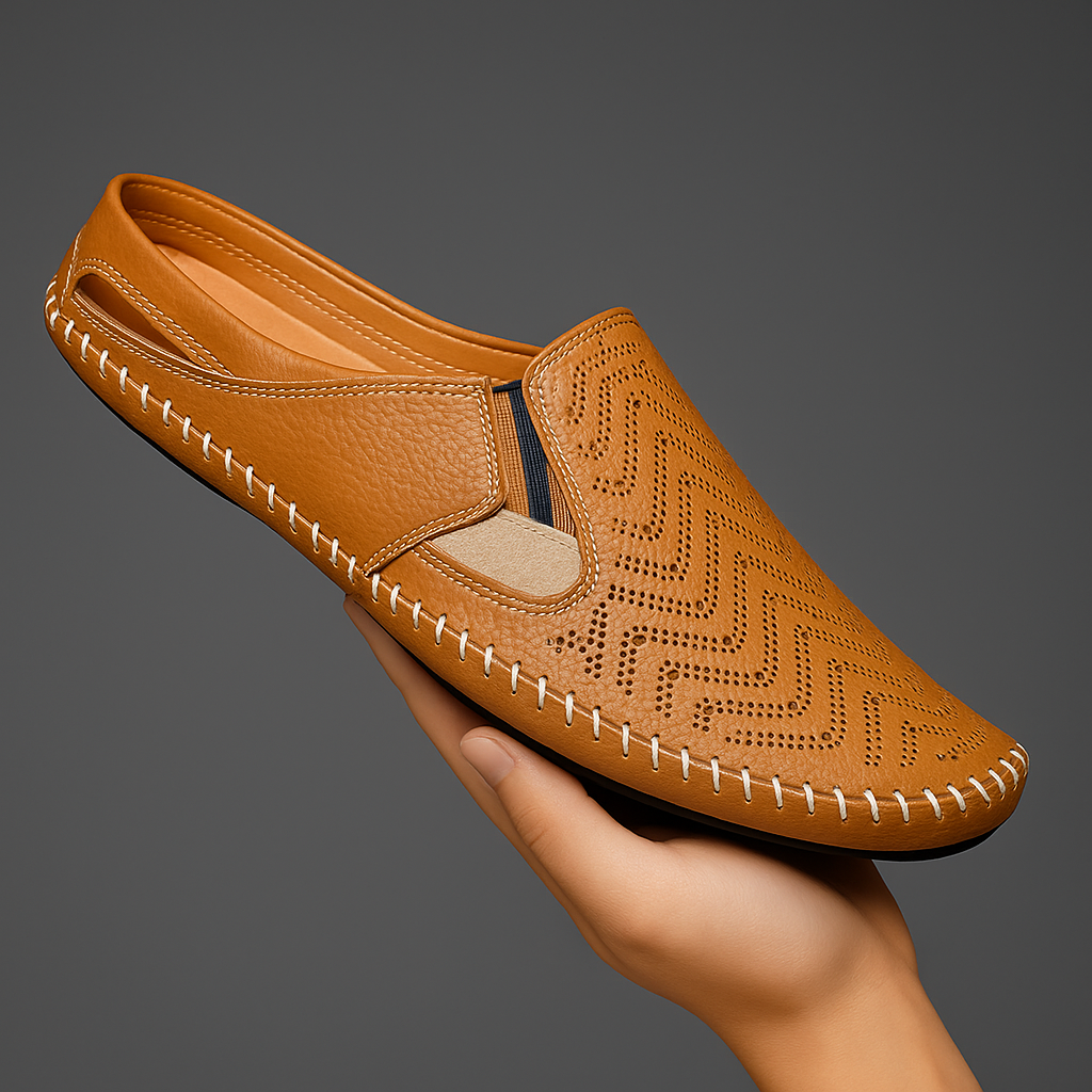 Men's Perforated Slip On Loafers