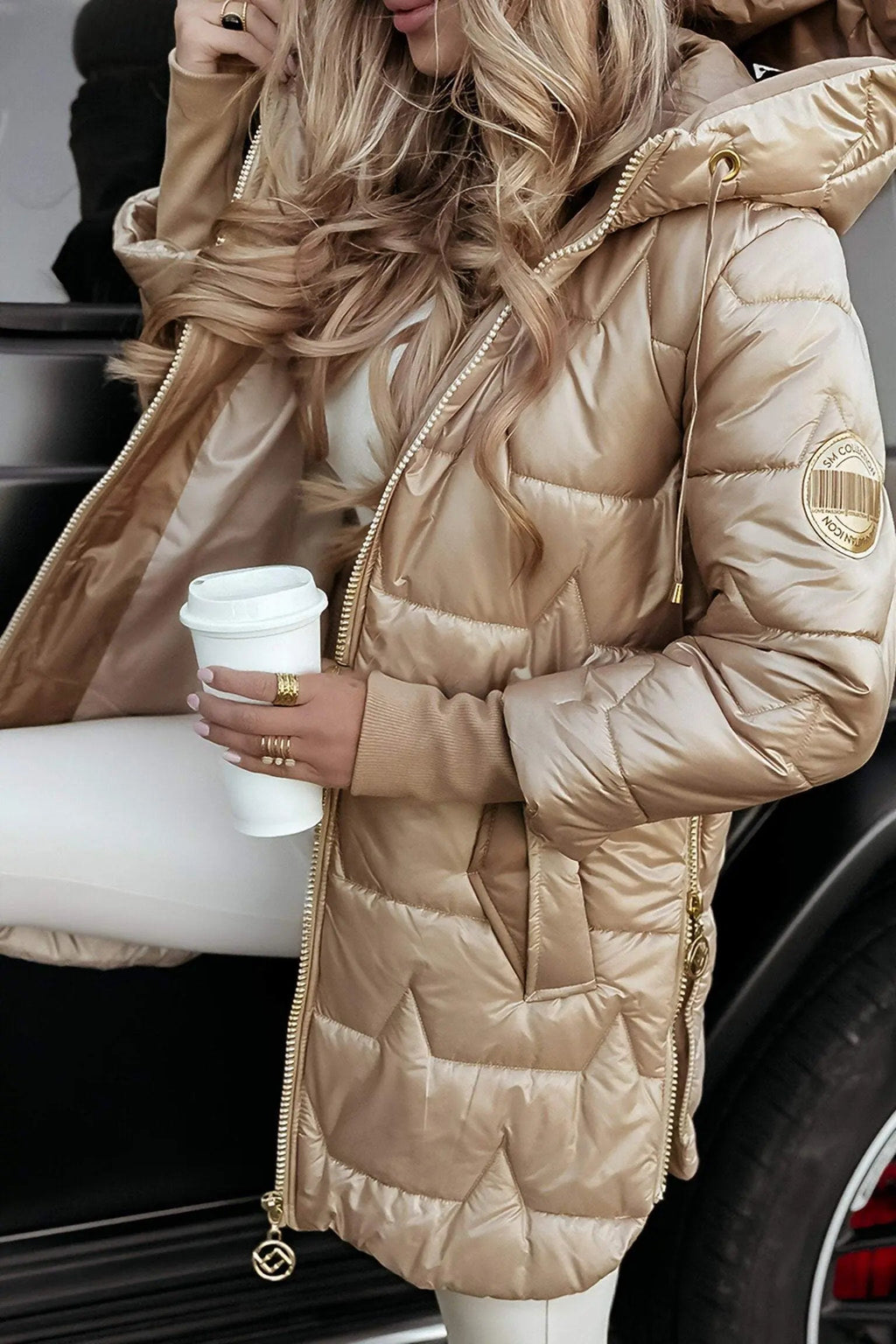 Women’s Mid-Length Hooded Puffer Coat