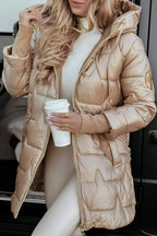 Women’s Mid-Length Hooded Puffer Coat