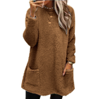 Women’s Textured Pocket Tunic Sweater