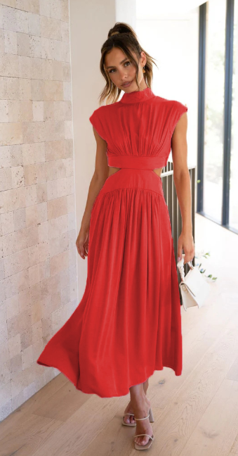 Women's Elegant Cut Out Maxi Dress