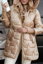 Women’s Mid-Length Hooded Puffer Coat