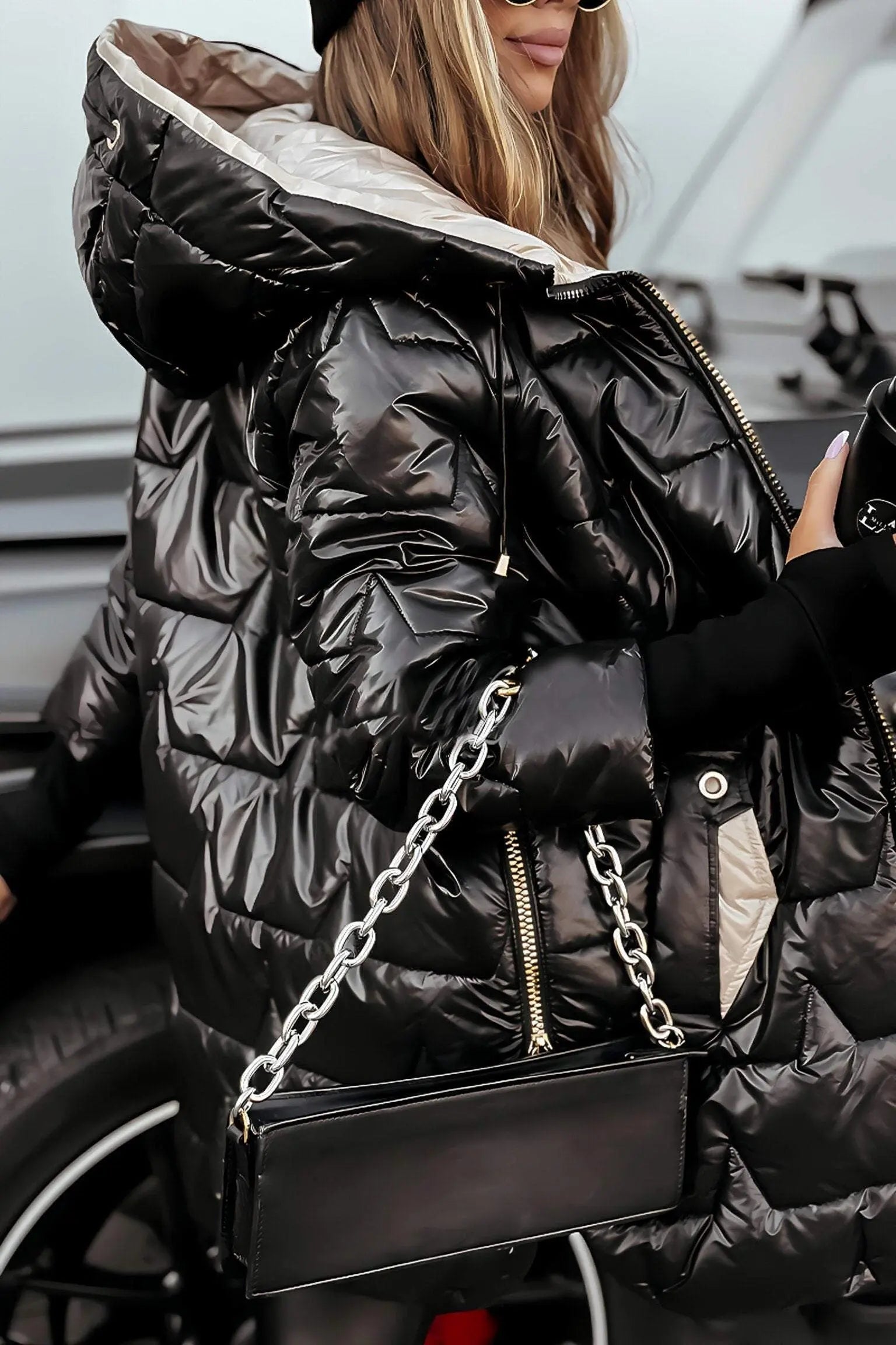 Women’s Mid-Length Hooded Puffer Coat