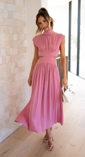 Women's Elegant Cut Out Maxi Dress