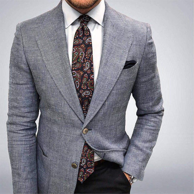 Men’s Textured Slim Fit Blazer