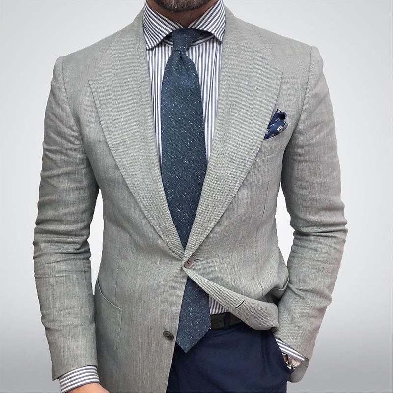Men’s Textured Slim Fit Blazer