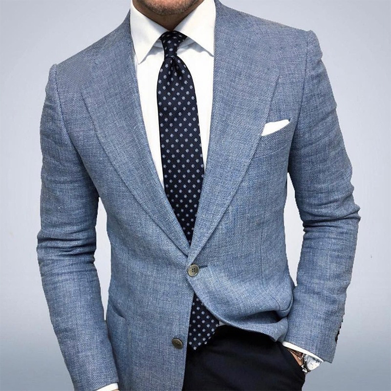 Men’s Textured Slim Fit Blazer