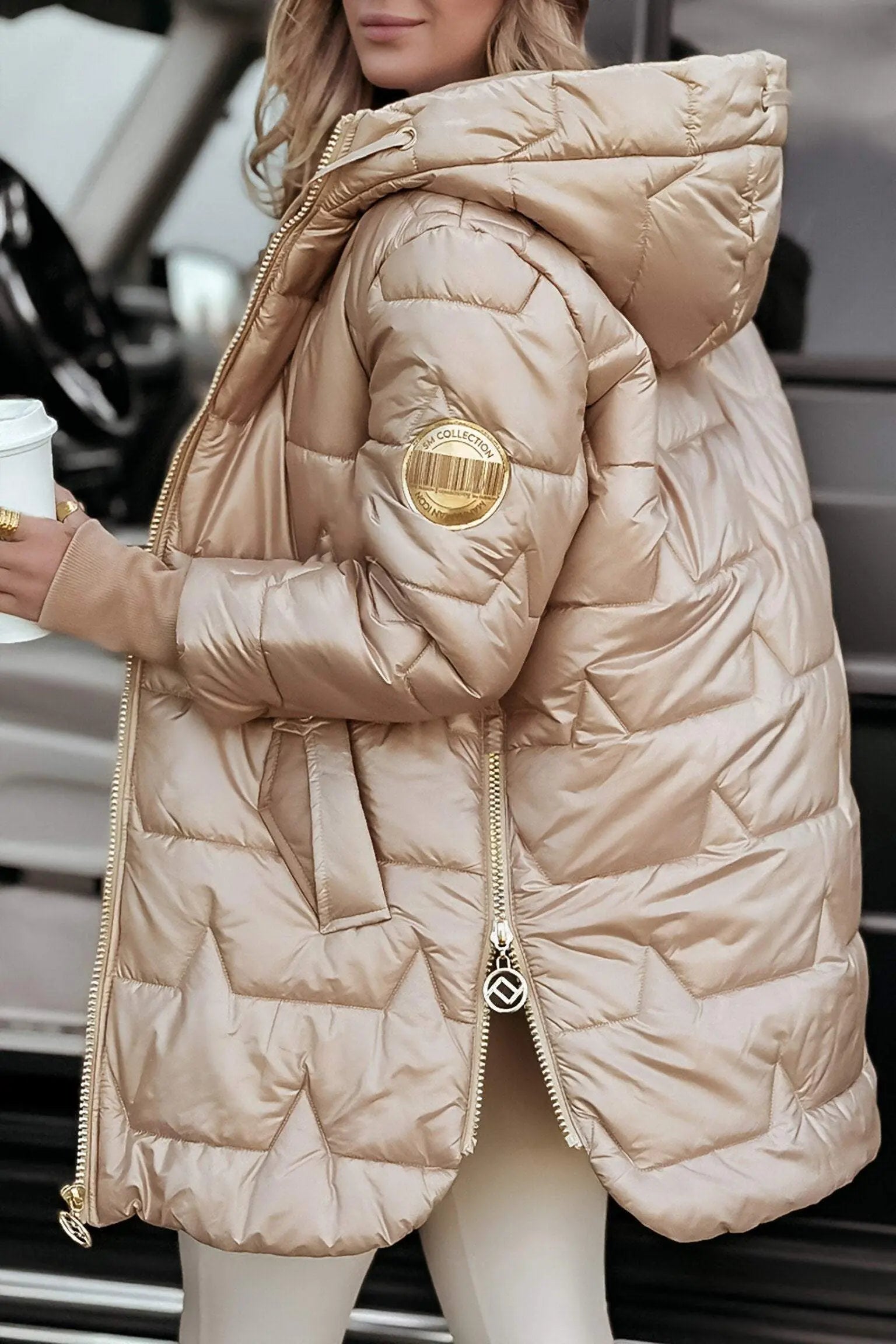 Women’s Mid-Length Hooded Puffer Coat