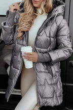 Women’s Mid-Length Hooded Puffer Coat