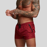 Men’s Short Swim Trunks with Zip Pockets