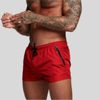 Men’s Short Swim Trunks with Zip Pockets