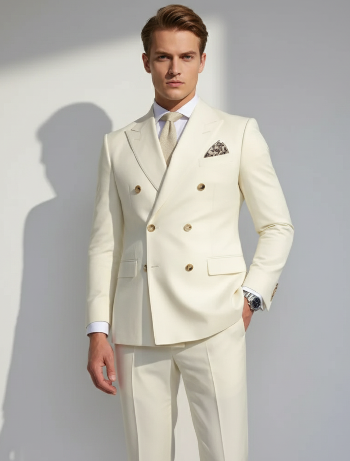 Men’s Double Breasted Tailored Suit