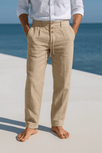 Men's Linen Drawstring Pants