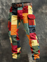 Men's Patchwork Cargo Pants