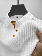 Men's Textured Knit Polo