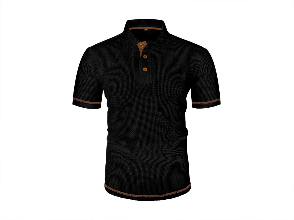 Men's Textured Knit Polo
