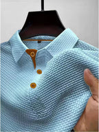 Men's Textured Knit Polo