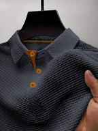 Men's Textured Knit Polo