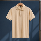 Men’s Ribbed Short Sleeve Polo Shirt