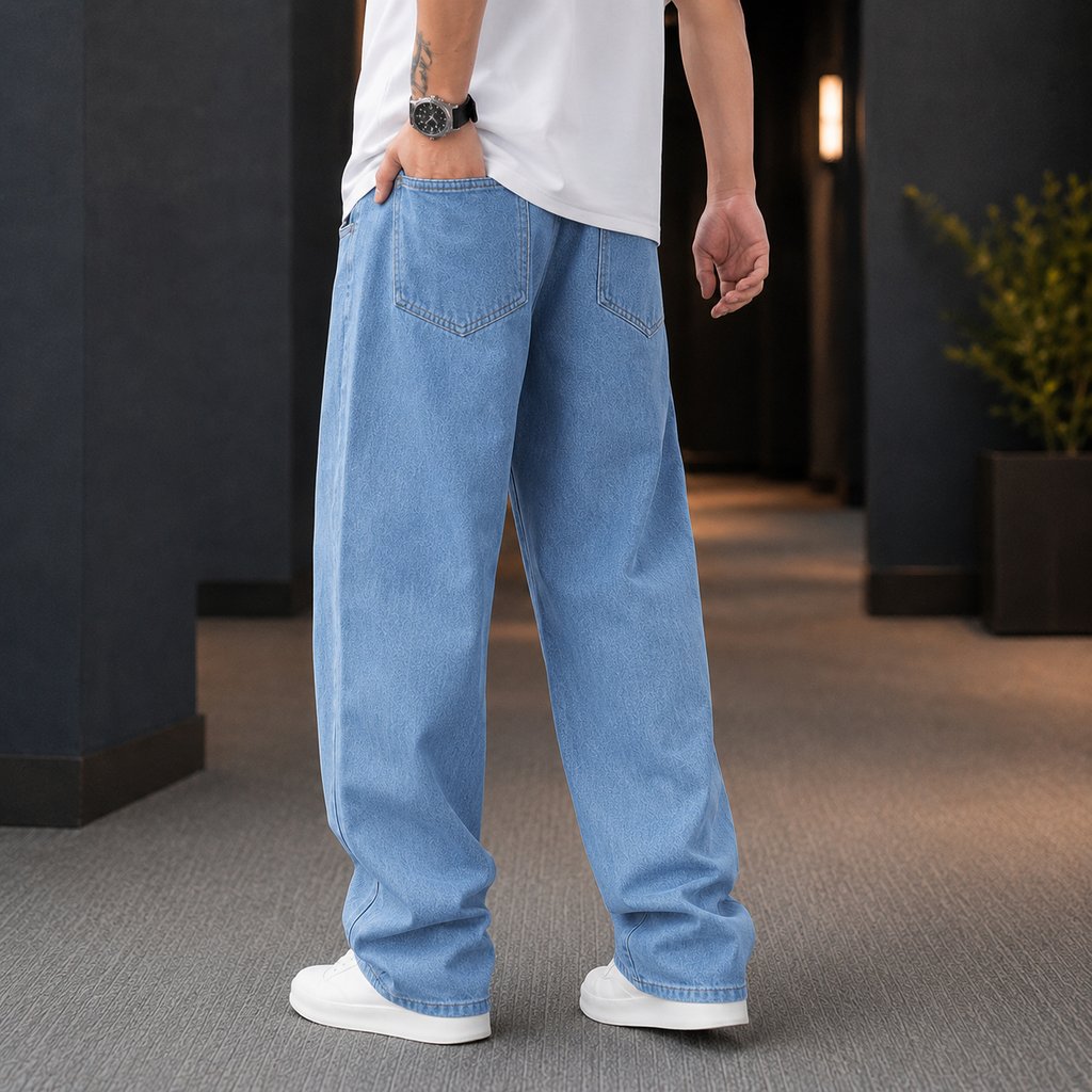 Men’s Relaxed Wide Leg Jeans