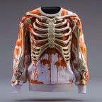 Men's Halloween Skeleton Graphic Sweatshirt