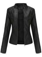 Women's Zip-Front Stand Collar Jacket