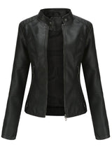 Women's Zip-Front Stand Collar Jacket