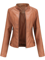 Women's Zip-Front Stand Collar Jacket