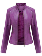 Women's Zip-Front Stand Collar Jacket