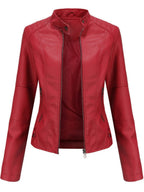 Women's Zip-Front Stand Collar Jacket