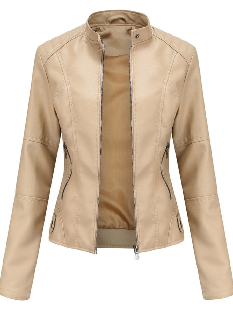 Women's Zip-Front Stand Collar Jacket