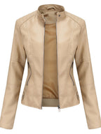 Women's Zip-Front Stand Collar Jacket