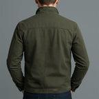 Men's Zip-Front Jacket with Stand Collar
