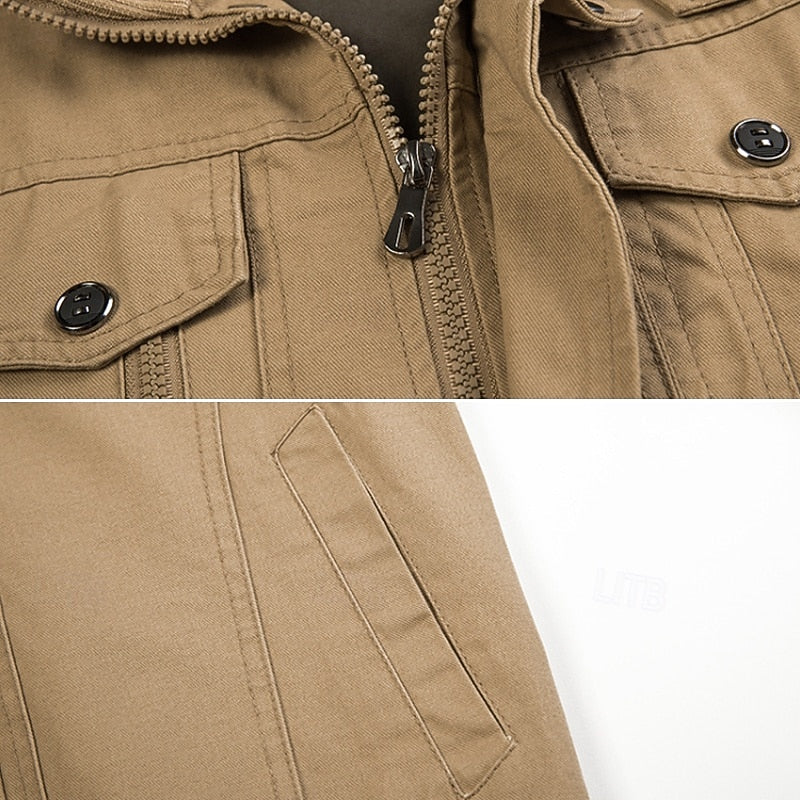 Men’s Utility Jacket with Flap Pockets