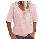 Women's Relaxed V Neck Top