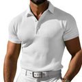 Men's Textured Polo Shirt