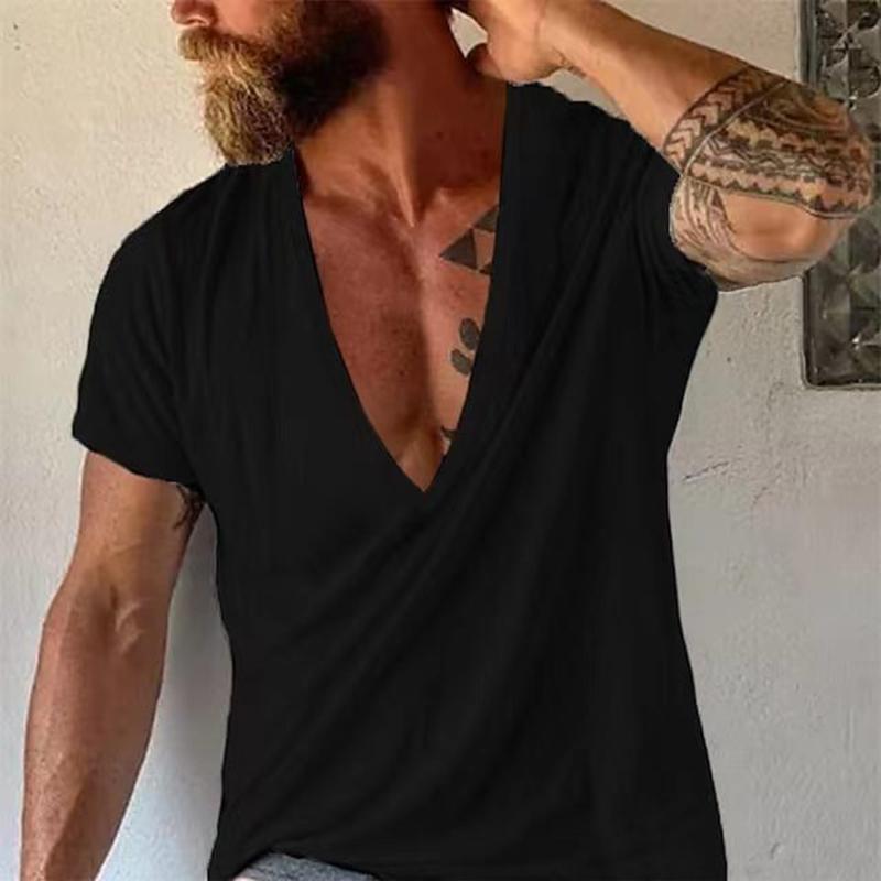 Men’s Deep V Neck Casual Tee