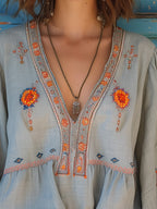 Women’s Embroidered Boho Blouse